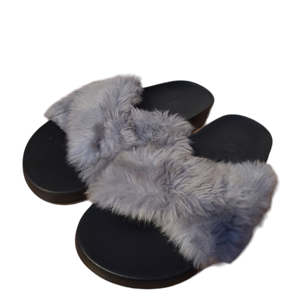 Victoria's Secret PINK fur slides